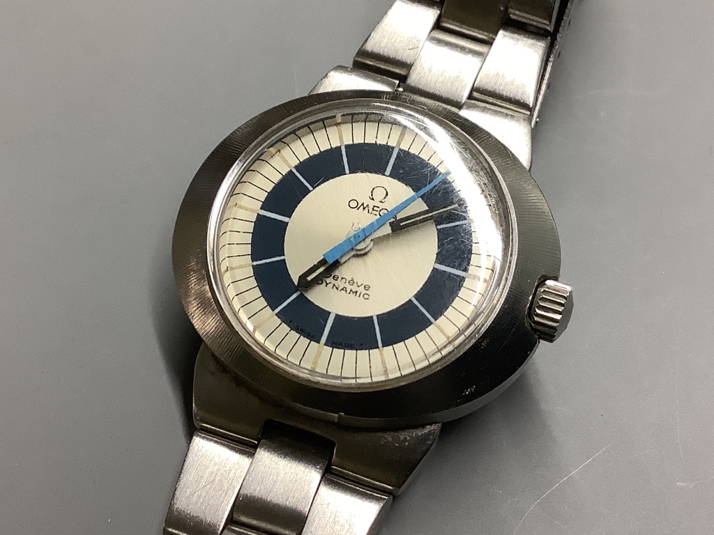 An Omega Geneve Dynamic stainless steel wristwatch, case diameter 27mm.